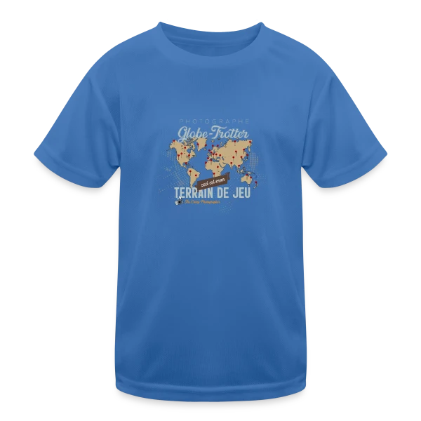 Photographe Globe-Trotter sur T-shirt sport Enfant