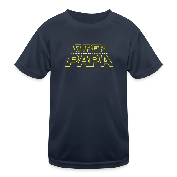 Super Papa Galactique - La Force est en lui sur T-shirt sport Enfant
