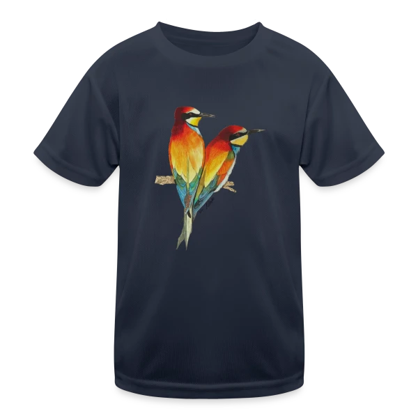 Guêpiers d'Europe Colorés sur T-shirt sport Enfant