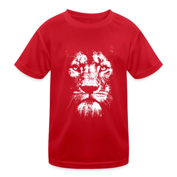 Lyon Écriture Élégante Blanche sur T-shirt sport Enfant