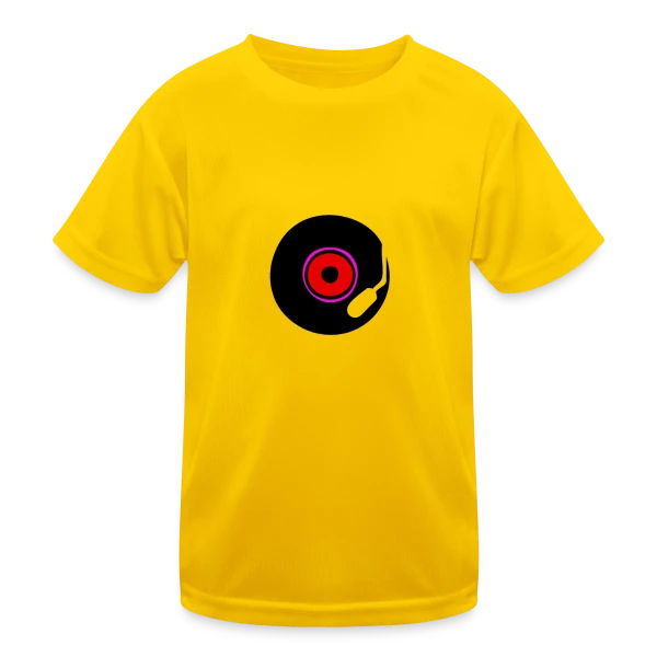 Disque Vinyle Old School 80s sur T-shirt sport Enfant