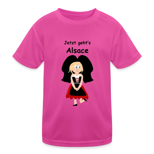 Alsacienne Traditionnelle Joyeuse sur T-shirt sport Enfant