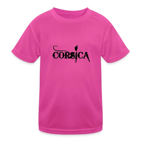 Corsica Carte Grunge sur T-shirt sport Enfant
