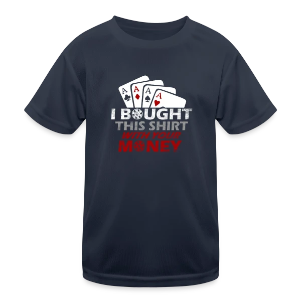 Poker Star: Design Casino Gagnant sur T-shirt sport Enfant