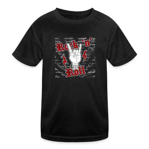 Authentique Rock 'n' Roll sur T-shirt sport Enfant