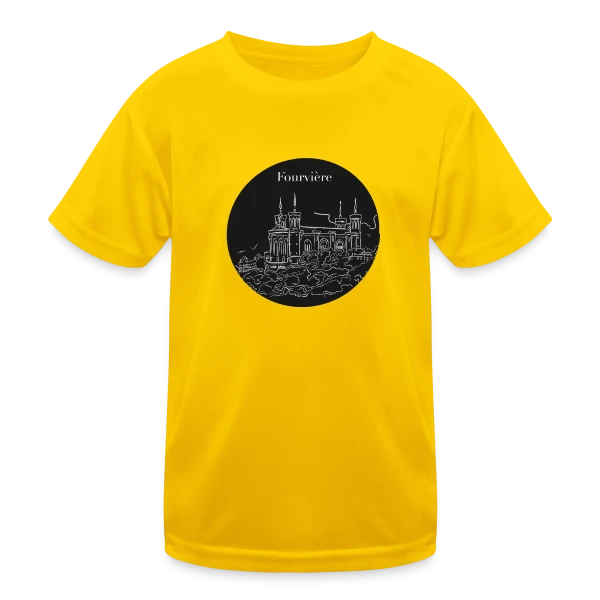 Basilique Fourvière Nuit sur T-shirt sport Enfant