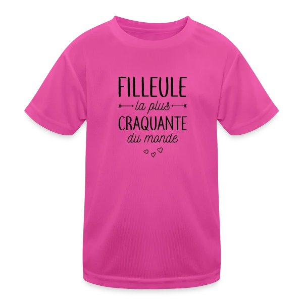 Ma Filleule la Plus Craquante sur T-shirt sport Enfant