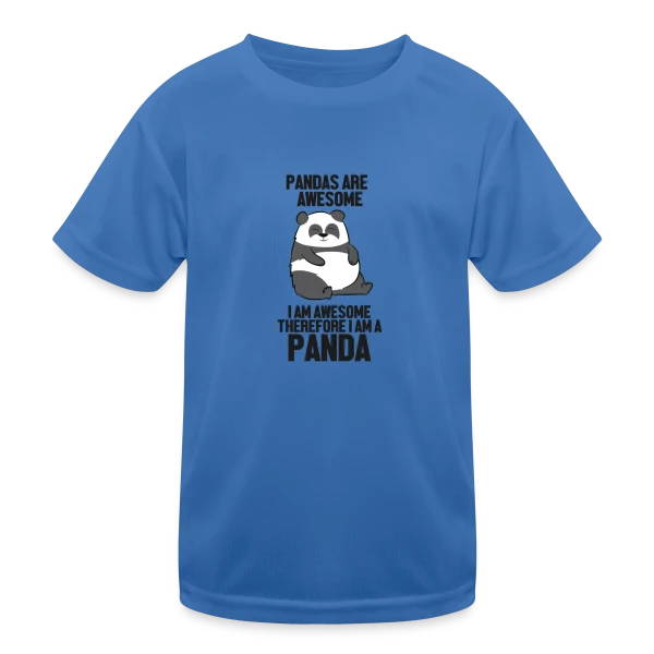 Panda Adorable Génial sur T-shirt sport Enfant