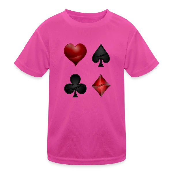 Symboles de Poker Élégants sur T-shirt sport Enfant