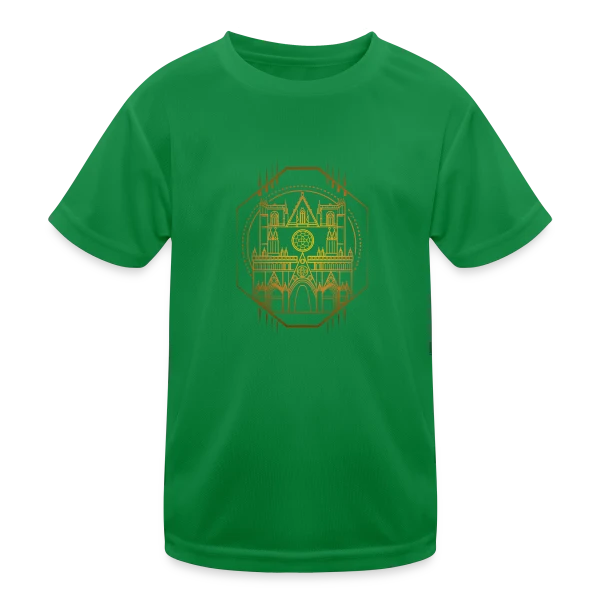 Cathédrale Lyon Géométrique sur T-shirt sport Enfant