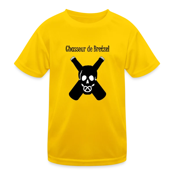 Chasseur de Bretzel Alsacien sur T-shirt sport Enfant