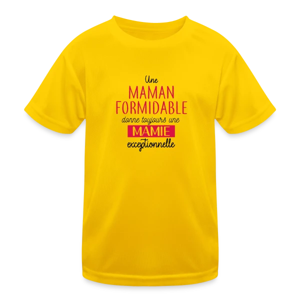Mamie Exceptionnelle sur T-shirt sport Enfant