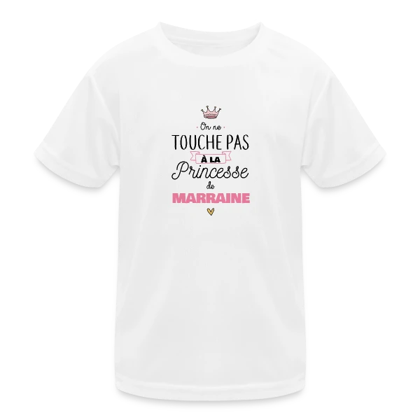 Ma Princesse de Marraine sur T-shirt sport Enfant