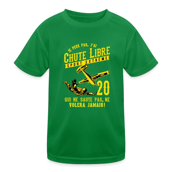 Chute Libre : Adrénaline et Sport Extrême sur T-shirt sport Enfant