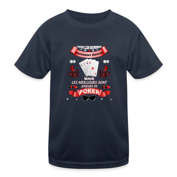 Le Meilleur Joueur de Poker sur T-shirt sport Enfant