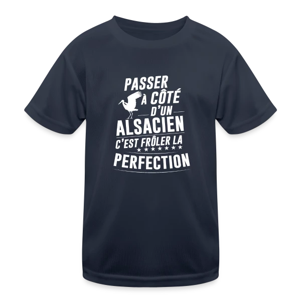 L'Alsacien Parfait sur T-shirt sport Enfant