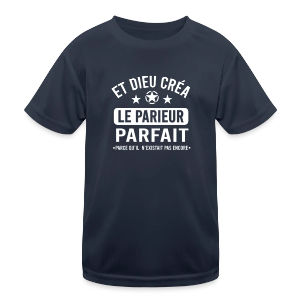 Parieur Sportif Pro sur T-shirt sport Enfant