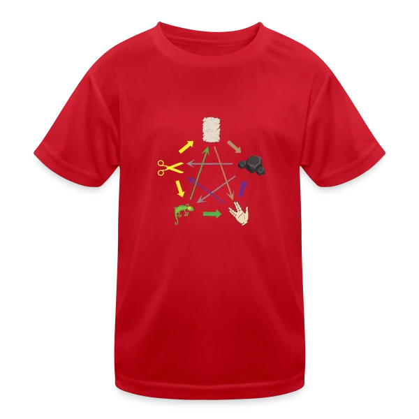 Pierre Feuille Ciseaux Lézard Spock - Geek & Humour sur T-shirt sport Enfant
