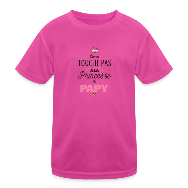 La Princesse de Papy sur T-shirt sport Enfant