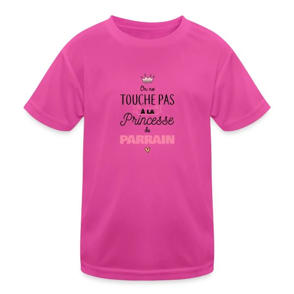 Ma Princesse de Parrain sur T-shirt sport Enfant