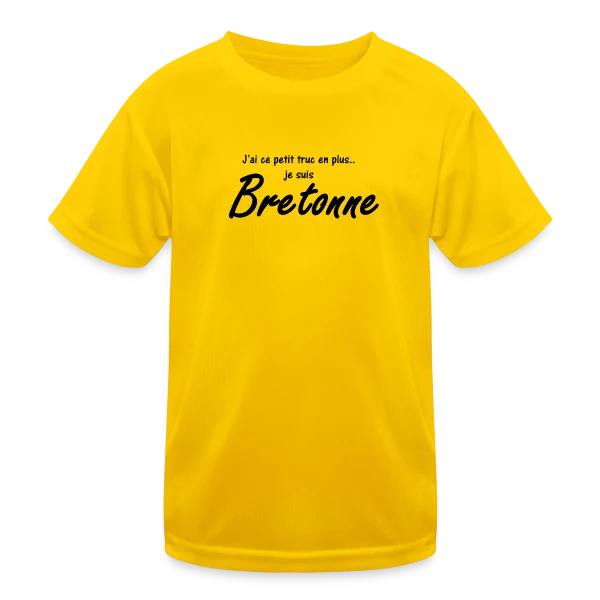 Je suis Bretonne sur T-shirt sport Enfant