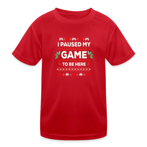 Joyeux Noël au Gamer : T-shirt Cadeau Idéal PC Zocker sur T-shirt sport Enfant