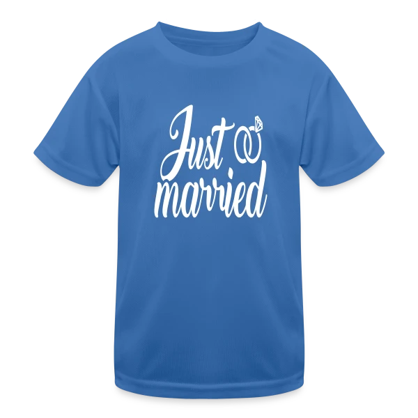 Just Married sur T-shirt sport Enfant