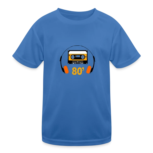 Cassette Années 80 sur T-shirt sport Enfant