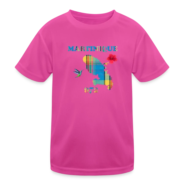 Martinique Madras 972 sur T-shirt sport Enfant