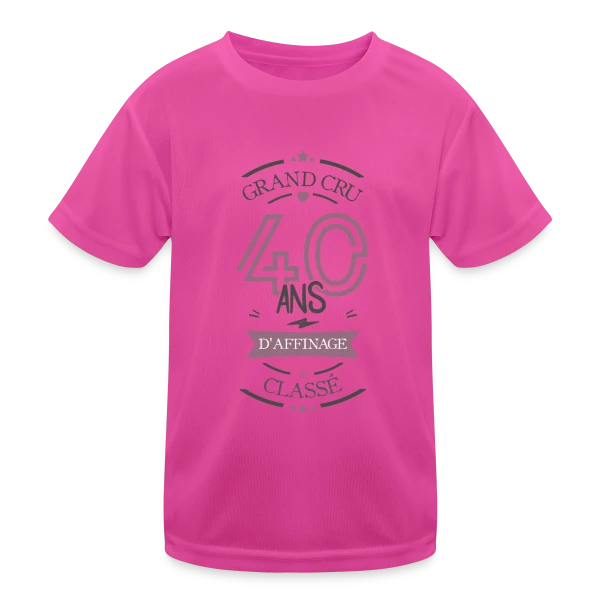 40 Ans d'Affinage : T-shirt Humour Anniversaire sur T-shirt sport Enfant