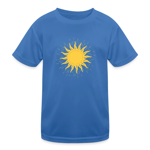 Dessin de Soleil Éclatant sur T-shirt sport Enfant