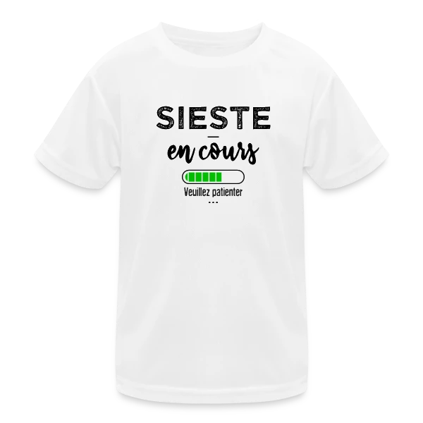 Sieste en cours, ne pas déranger ! sur T-shirt sport Enfant