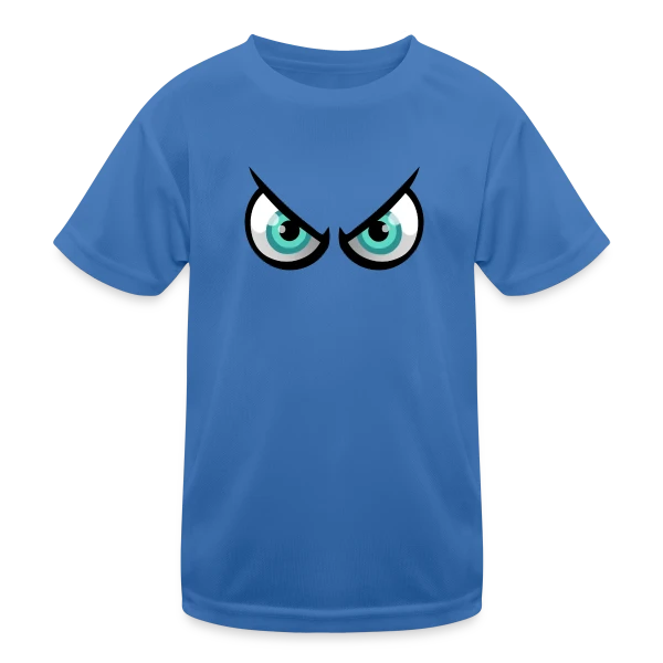 Yeux Cartoon Enervés : En Mode Pas Content sur T-shirt sport Enfant