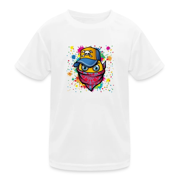 Masque Urbain et Graffitis sur T-shirt sport Enfant