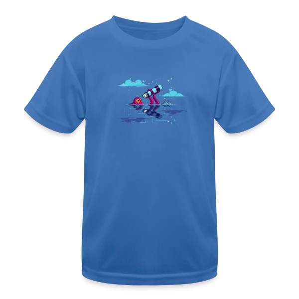 Octocurious : Poulpe Curieux Nocturne sur T-shirt sport Enfant