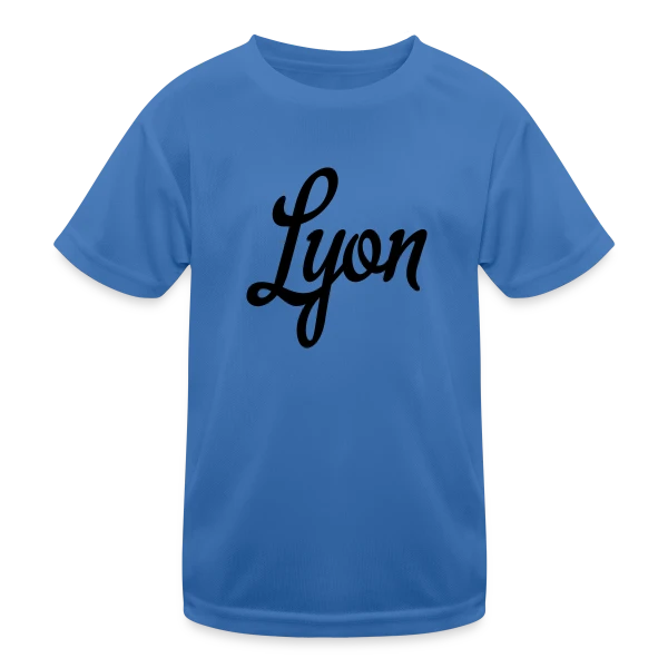 Lyon Calligraphie Élégante sur T-shirt sport Enfant