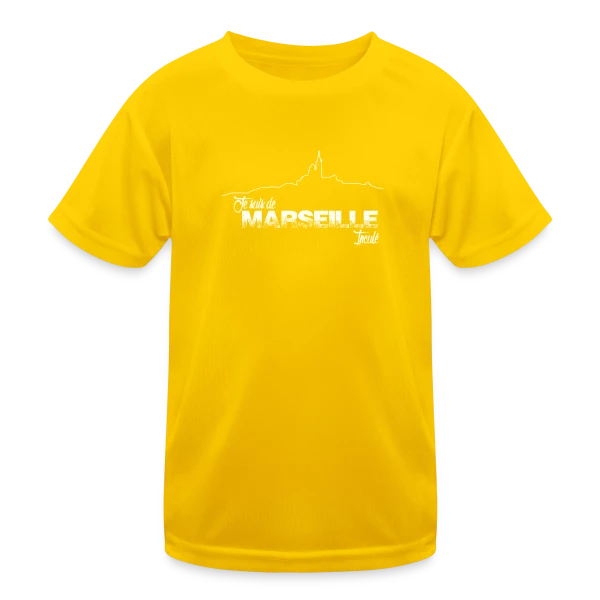Je Suis de Marseille Fierté sur T-shirt sport Enfant