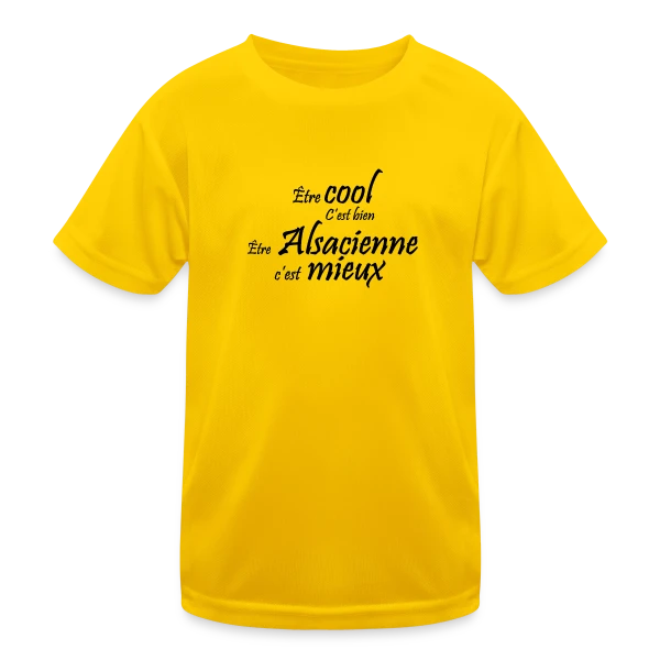 Fière d'être Alsacienne sur T-shirt sport Enfant