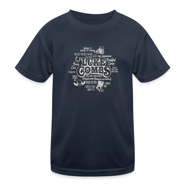 Luke Combs Esprit Country sur T-shirt sport Enfant