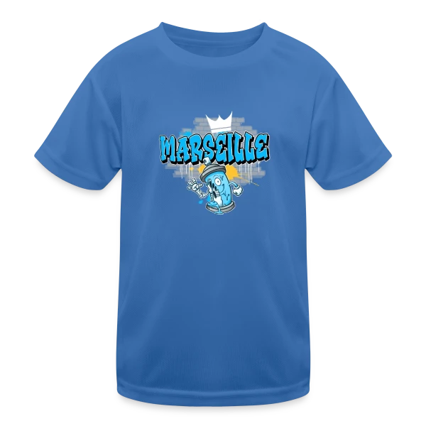 Marseille Street Art Graffiti sur T-shirt sport Enfant