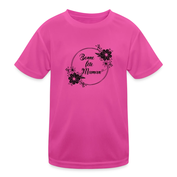 Bonne Fête Maman - Cadeau Idéal sur T-shirt sport Enfant