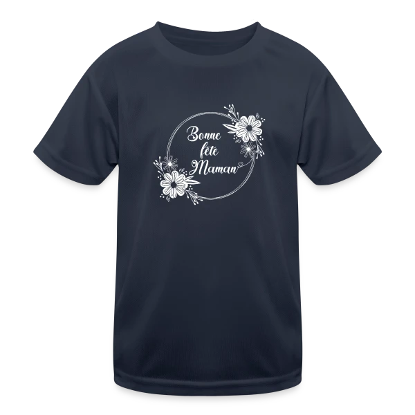 Bonne Fête Maman - Cadeau Tendresse sur T-shirt sport Enfant