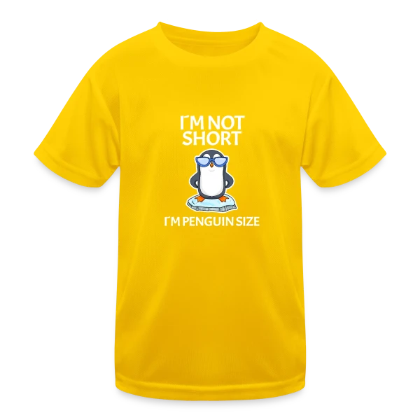 Pingouin Cool Lunettes sur T-shirt sport Enfant