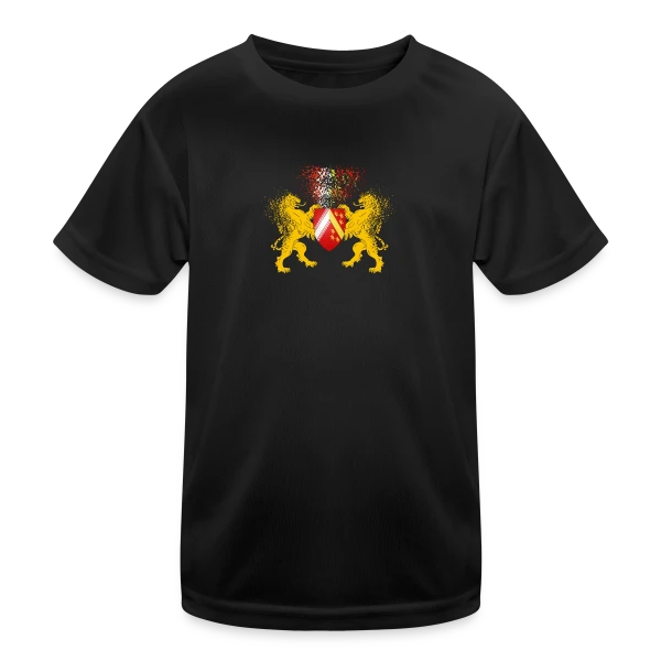 Blason Alsace - Les Lions Gardiens sur T-shirt sport Enfant