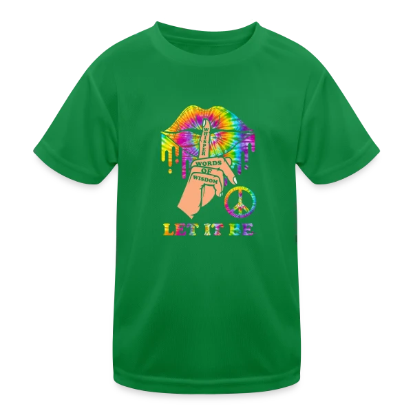 Hippie Peace & Sagesse sur T-shirt sport Enfant