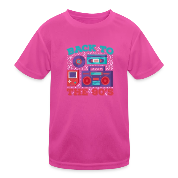 Icônes Rétro Années 90 sur T-shirt sport Enfant