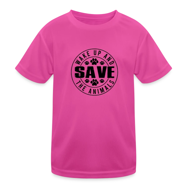 Sauvons les Animaux sur T-shirt sport Enfant