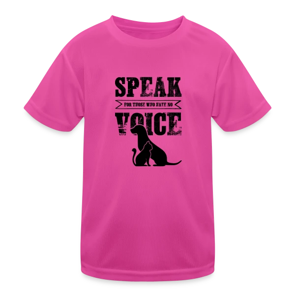 Voix des Animaux sur T-shirt sport Enfant