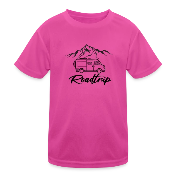 Van Life Montagnes Roadtrip sur T-shirt sport Enfant