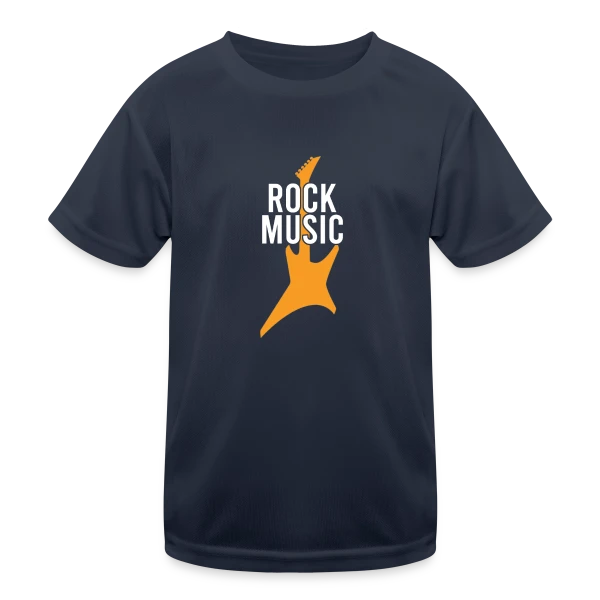 Rock Musique & Guitare Électrique sur T-shirt sport Enfant